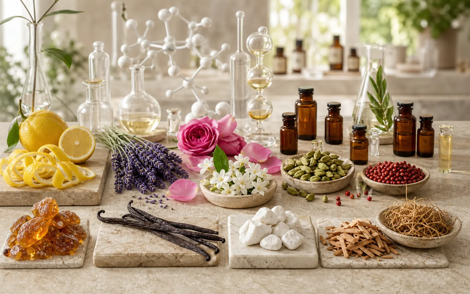 Ingredients and aromatic perfumery materials